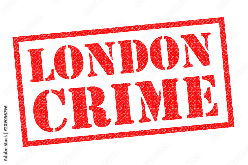 LONDON CRIME Rubber Stamp