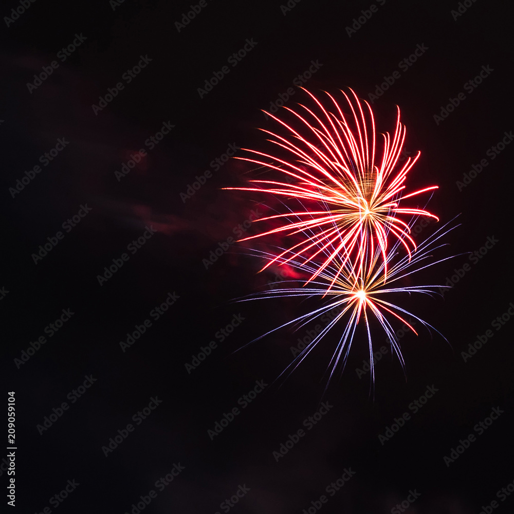 The festive salute is grandiose. Fireworks pyrotechnics The festive salute is grandiose. Fireworks pyrotechnics