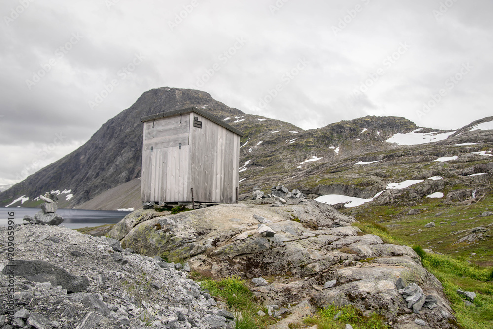 Dramatic mountain landscape in Scandinavia Dramatic mountain landscape in Scandinavia
