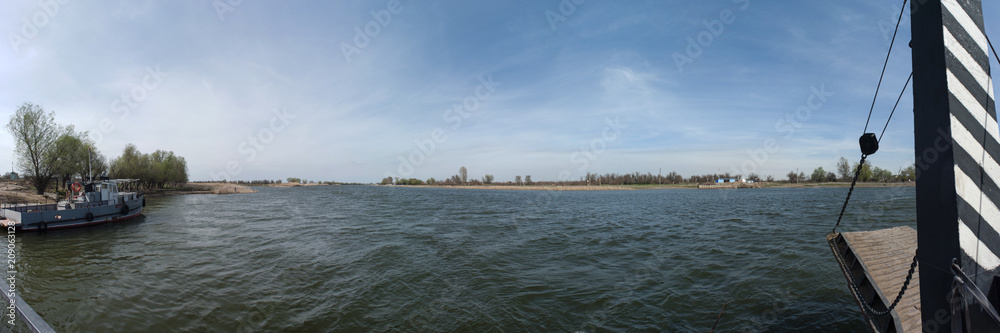 Volga tributary panorama