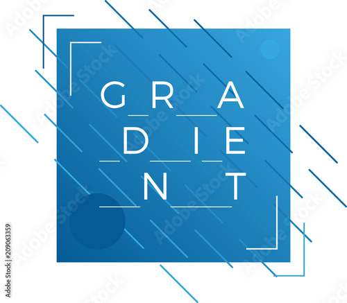 Gradient abstract graphic for t-shirt, print or web