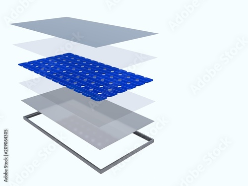 Принти на полотні 3D rendering