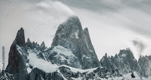 Cerro Fitz Roy Timelapse. Patagonia. Argentina. Fitz Roy Hill Time-lapse photo