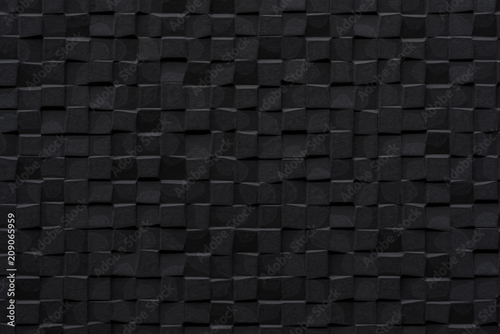 Black stone wall pattern and seamless background Black stone wall pattern and seamless background