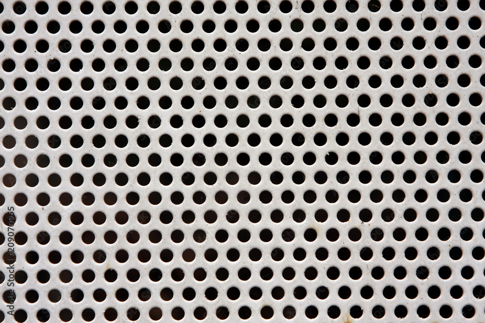 Texture métallique perforée