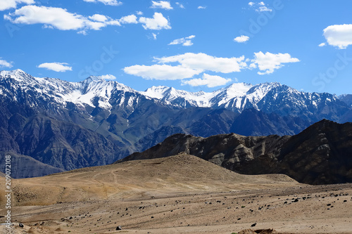 Landscape around Leh district in Ladakh, India, Asia