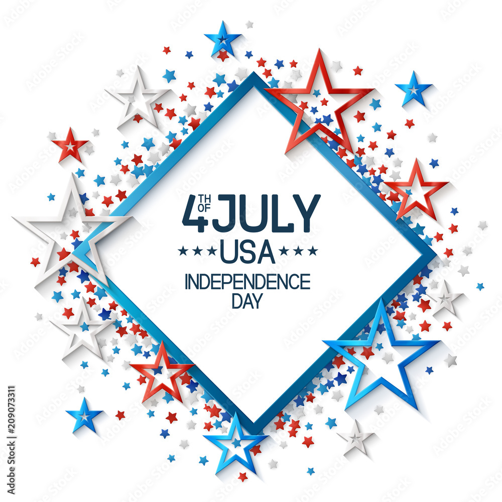 Obraz premium Fourth of July Abstract Background