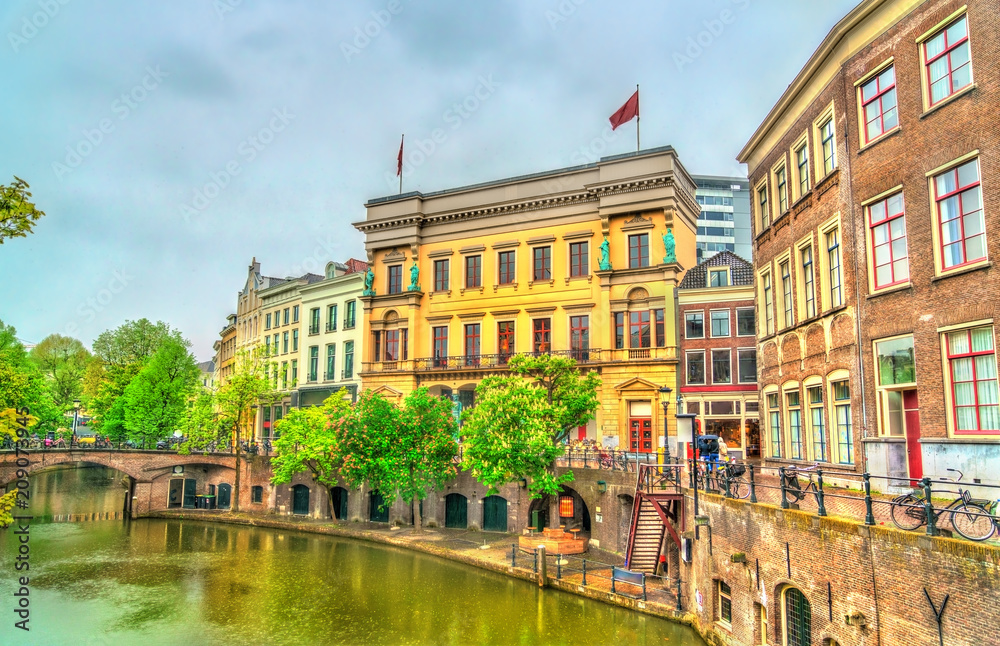 Obraz premium The Winkel van Sinkel, a neoclassical building in Utrecht, the Netherlands