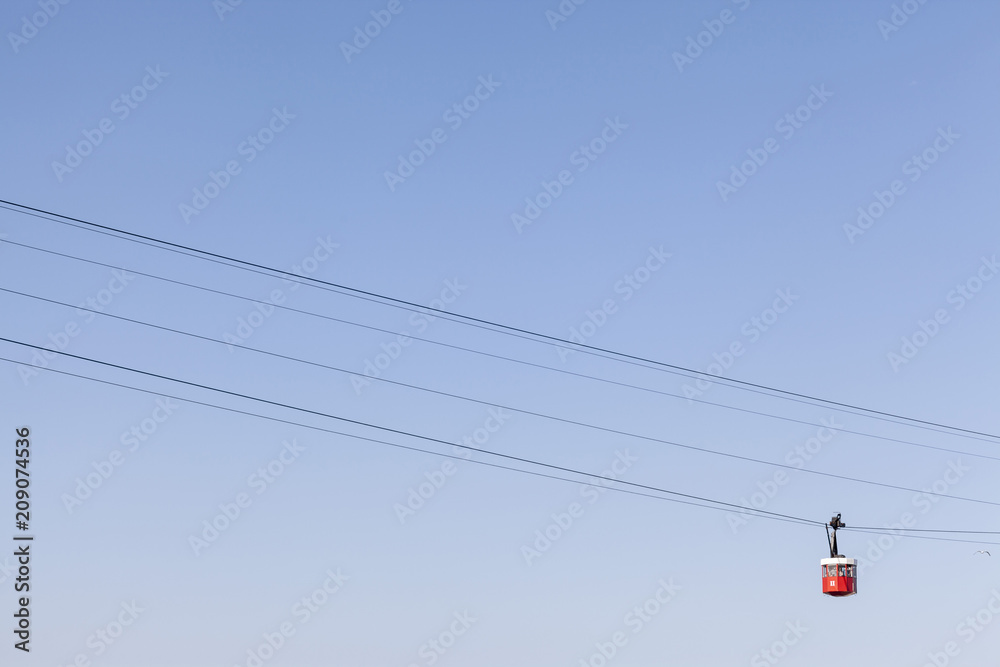 Port vell aerial tramway,tourist attraction,Barcelona.