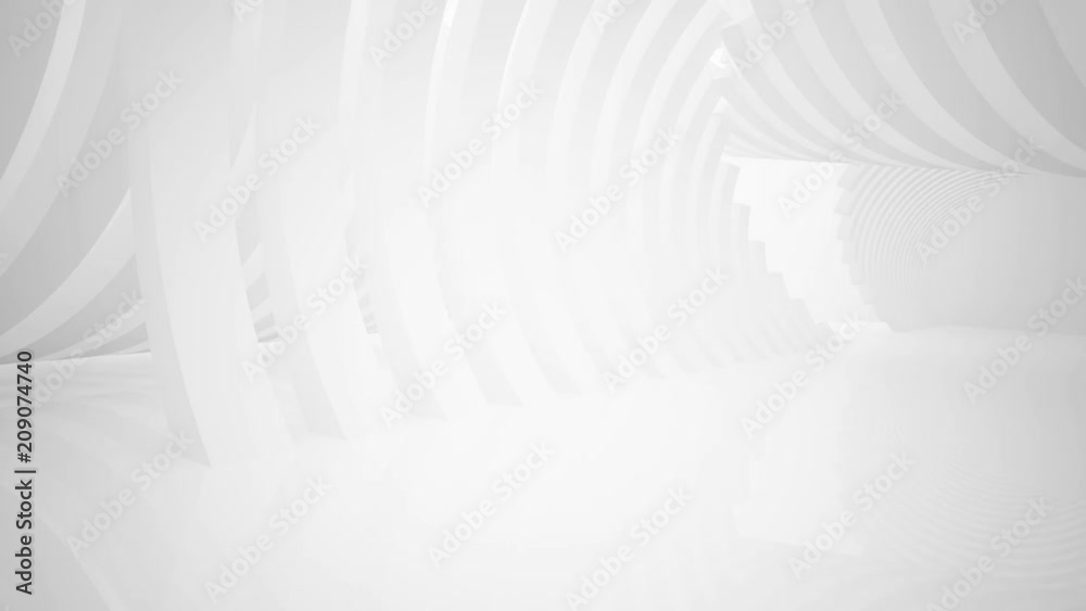 Abstract white interior multilevel public space with window. 3D animation and rendering. Abstract white interior multilevel public space with window. 3D animation and rendering.