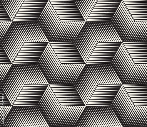 Vector seamless pattern. Modern stylish abstract texture. Repeating geometric tiles