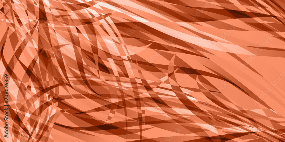Fototapeta Vector background of flowing light maroon lines.