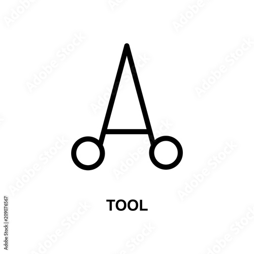 surgical scissors line icon. Element of treatment icon for mobile concept and web apps. Thin line surgical scissors line icon can be used for web and mobile. Premium icon