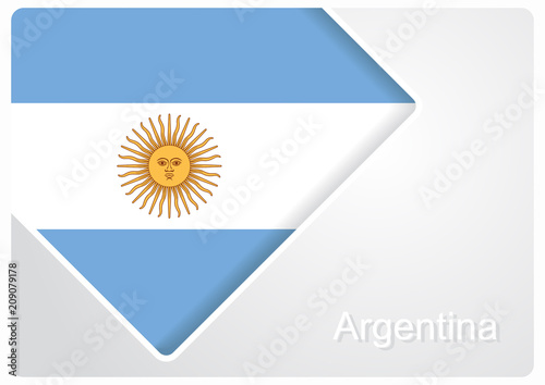Argentinean flag design background. Vector illustration.