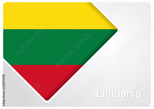 Free Download Lithuanian flag design background. Vector illustration. - GFXLoad