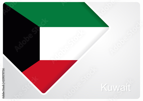 Free Download Kuwaiti flag design background. Vector illustration. - GFXLoad
