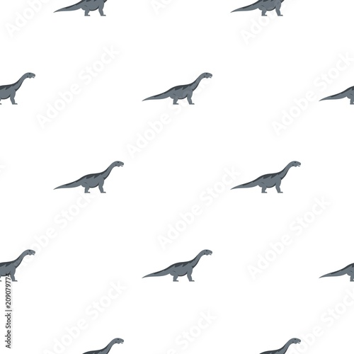 Grey titanosaurus dinosaur pattern seamless for any design vector illustration