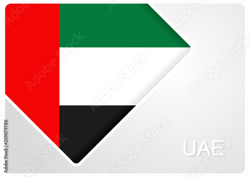 Free Download United Arab Emirates flag design background. Vector illustration. - GFXLoad