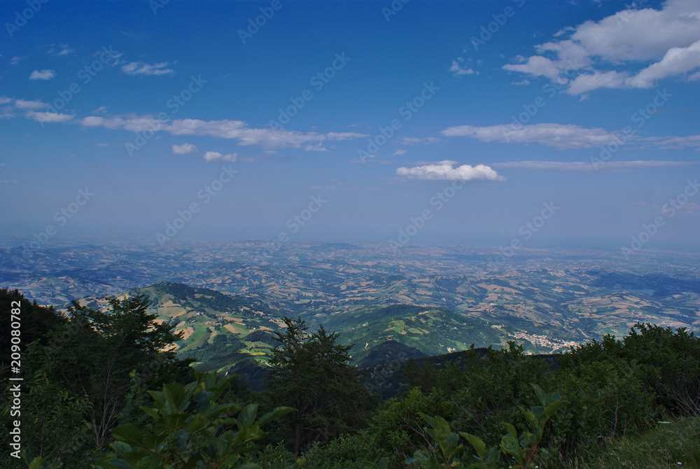 Panorama dai monti Abruzzesi