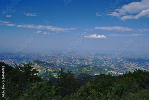 Panorama dai monti Abruzzesi