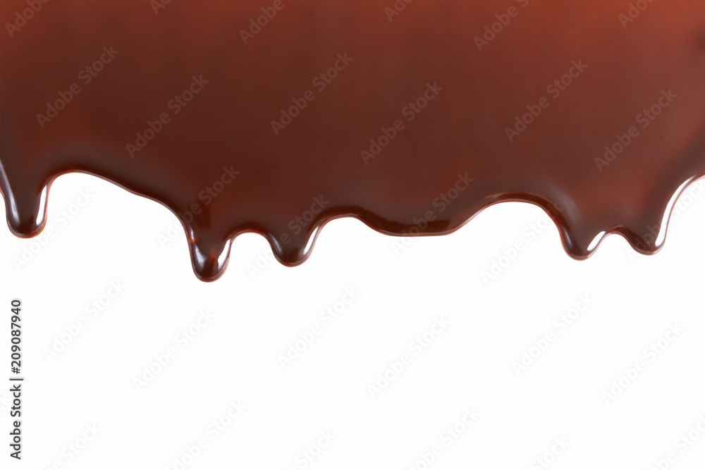 melt chocolate drop on white background, texture, pattern melt chocolate drop on white background, texture, pattern