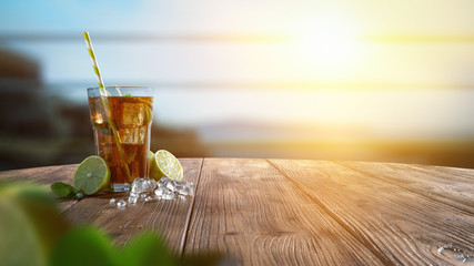 desk space and summer drinks 