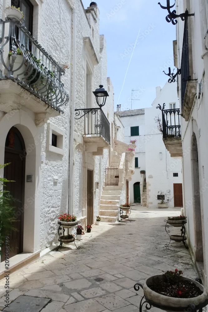 the city view in Locorotondo, Puglia, Italy