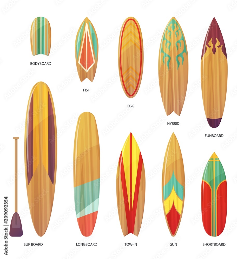 Types of surfboards materials cheap