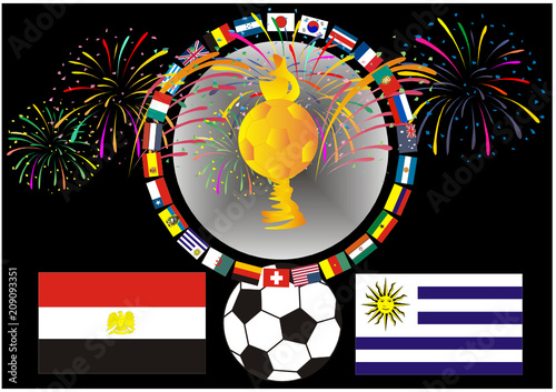SOCCER-Fußball 2018 - Ägypten-Uruguay