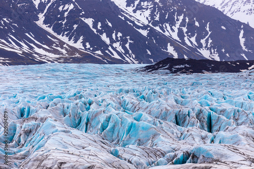 Vatnajokull Glacier national park in iceland. photo