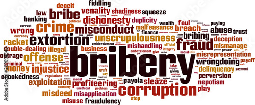 Bribery word cloud