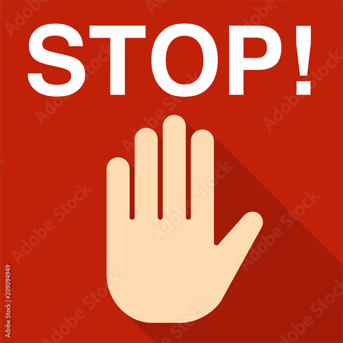 STOP!のサイン