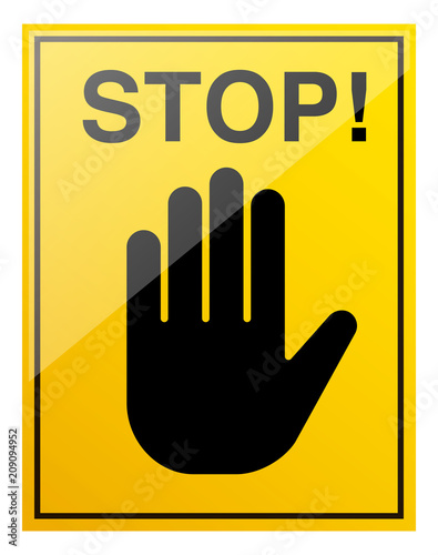 STOP!のサイン看板