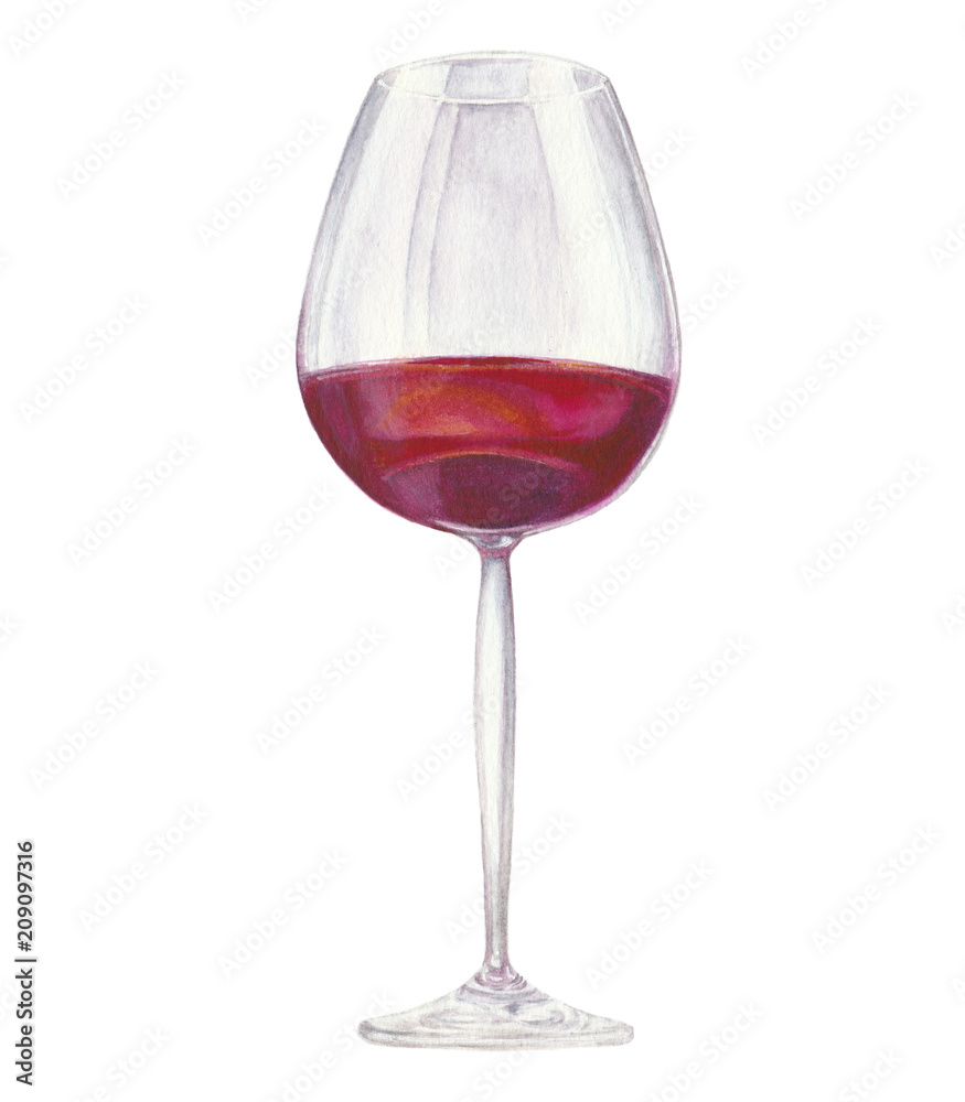 Red wine. Watercolor/watercolour illustration Red wine. Watercolor/watercolour illustration