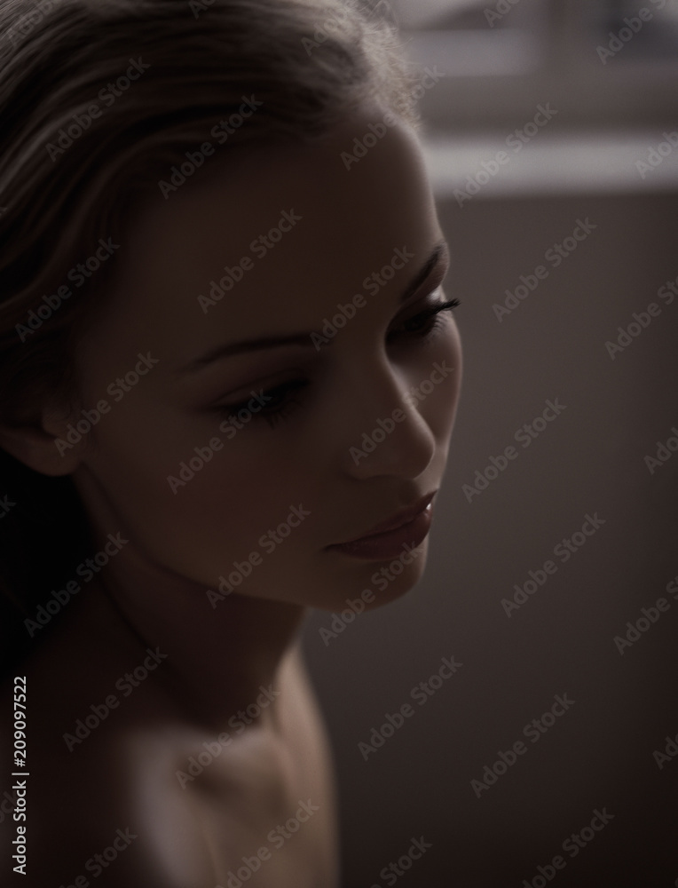 Fototapeta premium Model Beauty Stylish Makeup Portrait