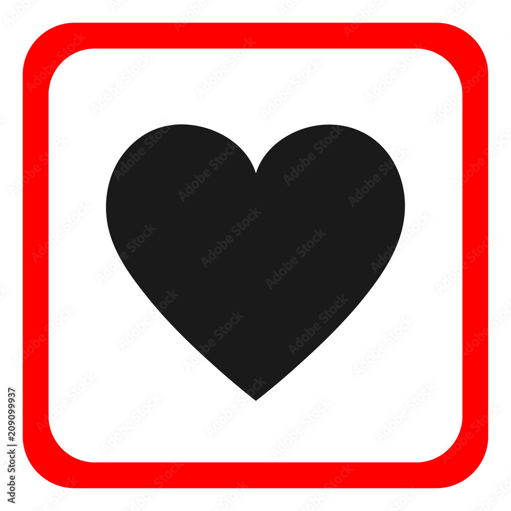 Heart Icon Vector. Round icon, flat design. Heart Icon Vector. Round icon, flat design.