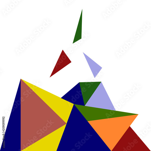 Free Download Geometric shape, green design 3d vector illustration - GFXLoad