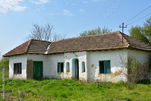Old, abandoned house in Dobruja, Romania