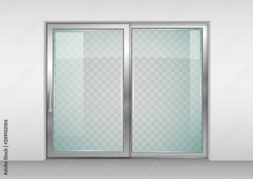 Naklejka premium Contemporary sliding door