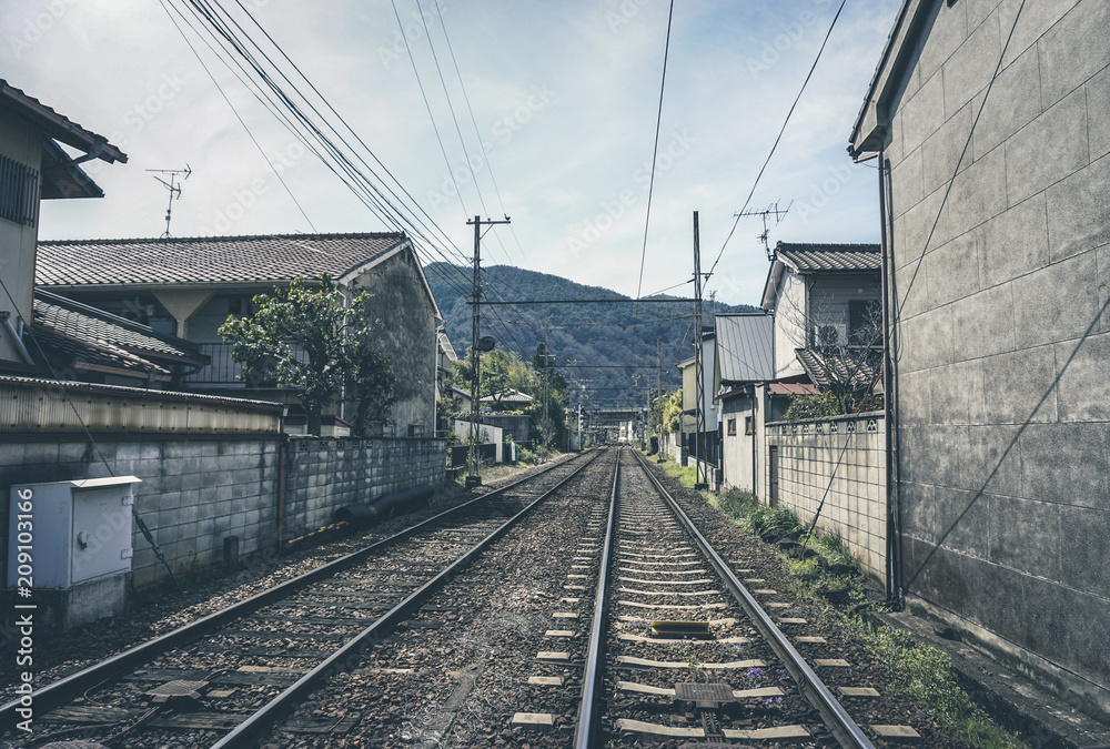 Fototapeta premium Railway in Kyoto