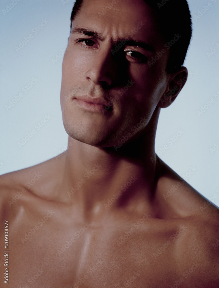 Fototapeta premium Model Strong Stylish Male Portrait