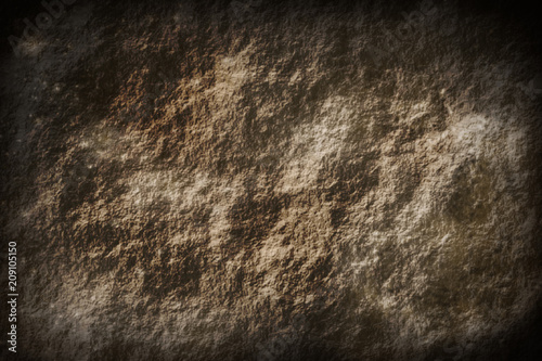 Dark vignetting vignette and rocky stone surface texture background