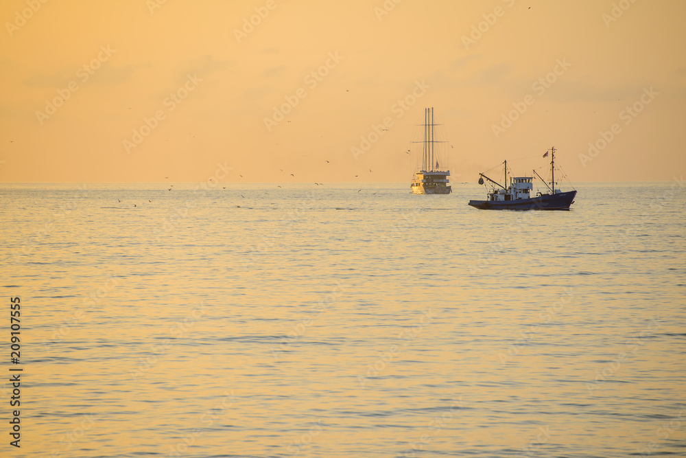Fishing ship in the Black Sea
