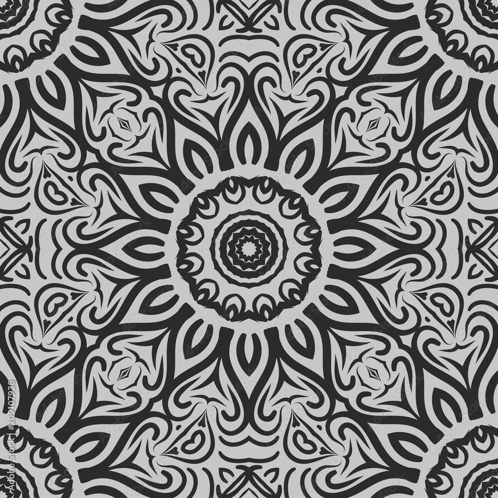 Art deco floral pattern of geometric elements. seamless pattern. Vector illustration. design for printing, presentation, textile industry Art deco floral pattern of geometric elements. seamless pattern. Vector illustration. design for printing, presentation, textile industry