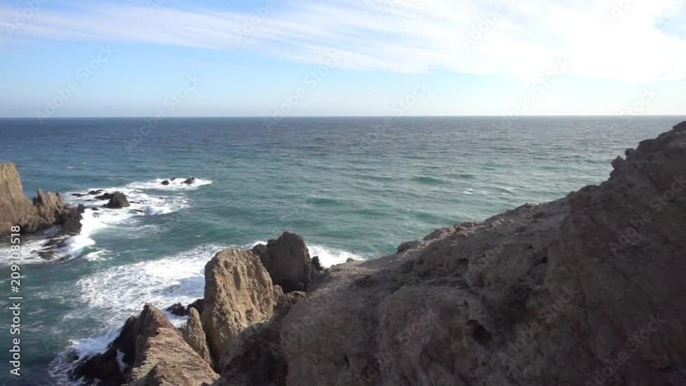 The sea in the cape cap under the blue sky The sea in the cape cap under the blue sky