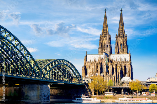 Cologne Cathedral in bright sunshine