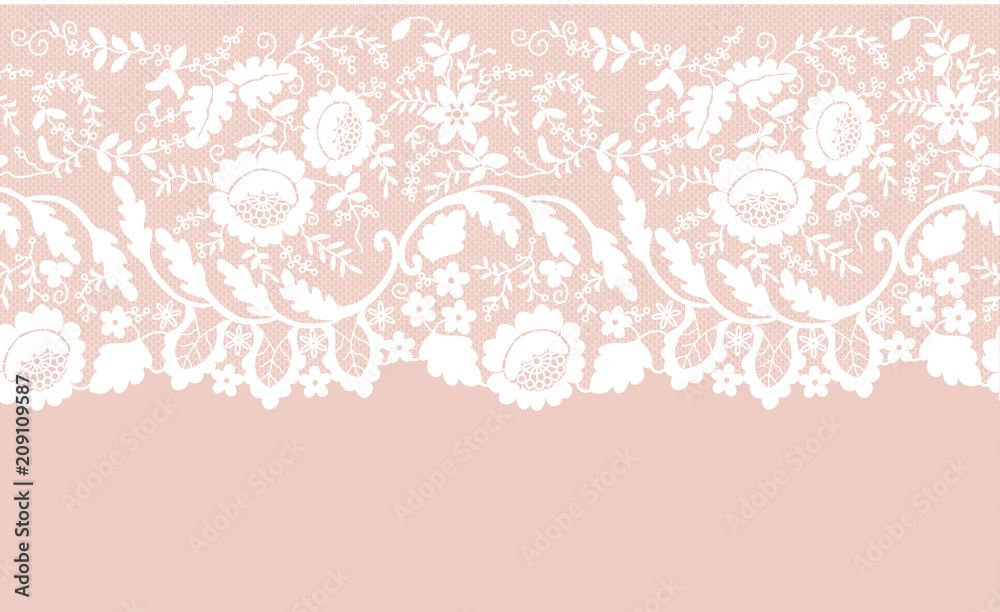 Floral lace border Floral lace border