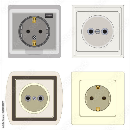 set of electrical outlets