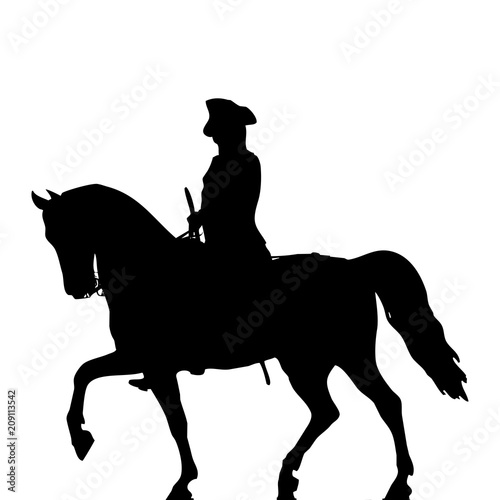 Fototapeta militar a caballo