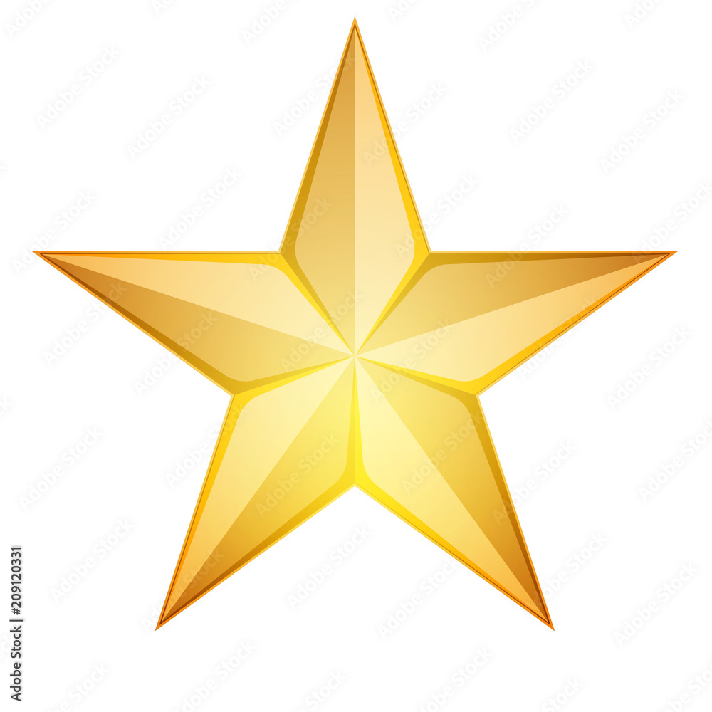 Golden Star illustration Golden Star illustration